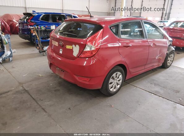 KMHCT5AE4GU260461 2016 HYUNDAI ACCENT Red 