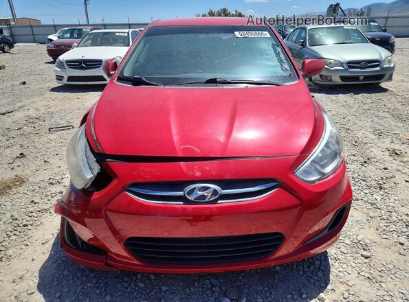 KMHCT5AE4GU261187 2016 HYUNDAI ACCENT Red 