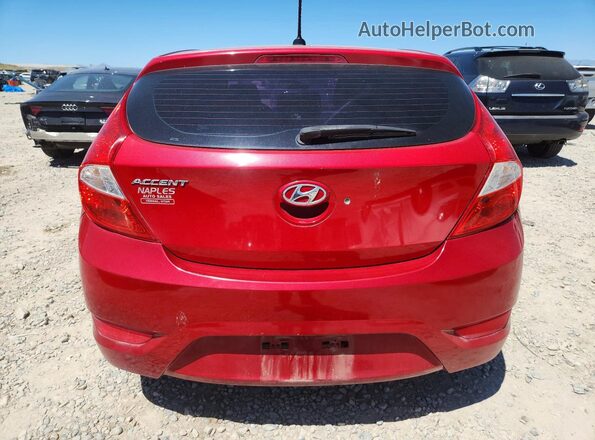KMHCT5AE4GU261187 2016 HYUNDAI ACCENT Red 