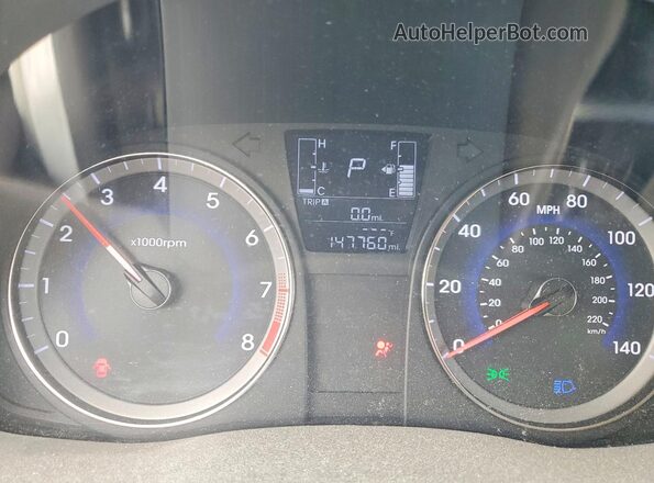 KMHCT5AE5GU272800 2016 HYUNDAI ACCENT White Widok zestawu wskaźników