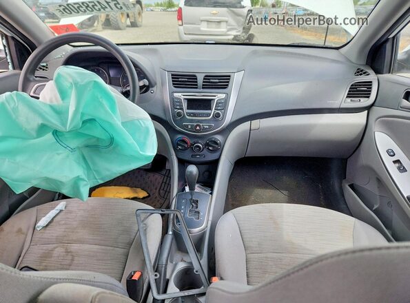 KMHCT5AE8GU238723 2016 HYUNDAI ACCENT Белый Вид панели приборов