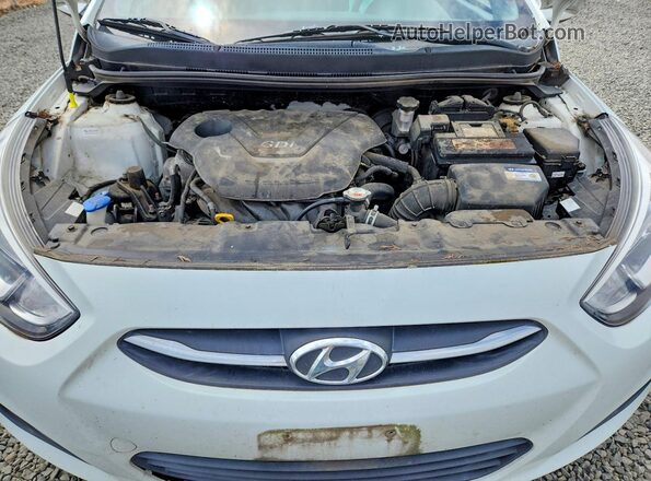 KMHCT5AE8GU238723 2016 HYUNDAI ACCENT Белый Вид задней части салона