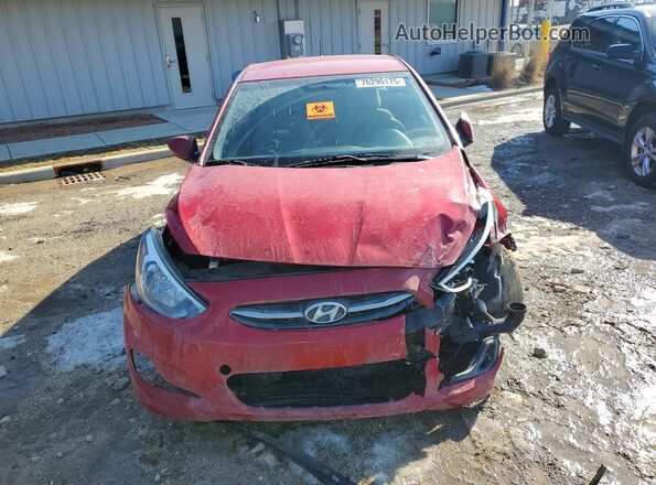 KMHCT5AE8GU266568 2016 HYUNDAI ACCENT Красный Вид спереди