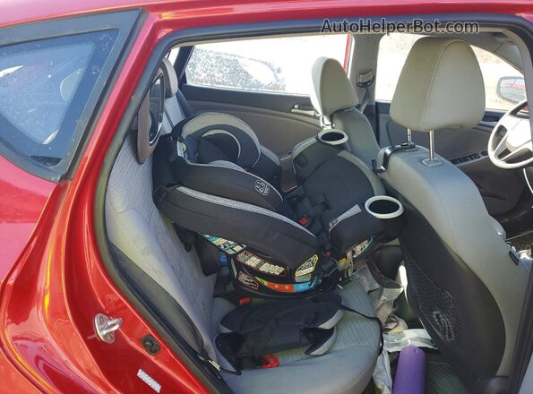 KMHCT5AE8GU266568 2016 HYUNDAI ACCENT Красный Вид задних сидений