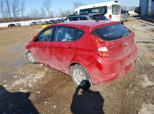 KMHCT5AE8GU266568 2016 HYUNDAI ACCENT Красный Задняя левая четверть