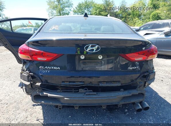 KMHD04LB0JU724279 2018 HYUNDAI ELANTRA Black 