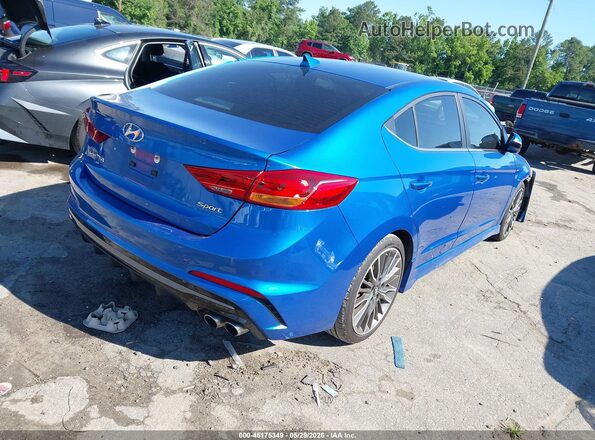 KMHD04LB2HU332446 2017 HYUNDAI ELANTRA Blue Rear right