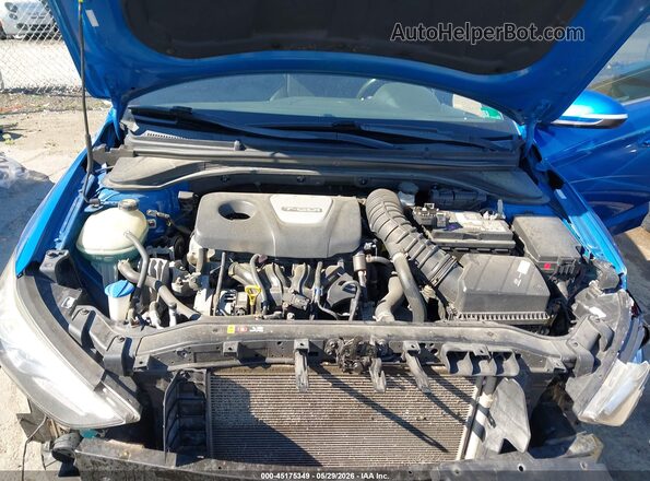 KMHD04LB2HU332446 2017 HYUNDAI ELANTRA Blue Rear view