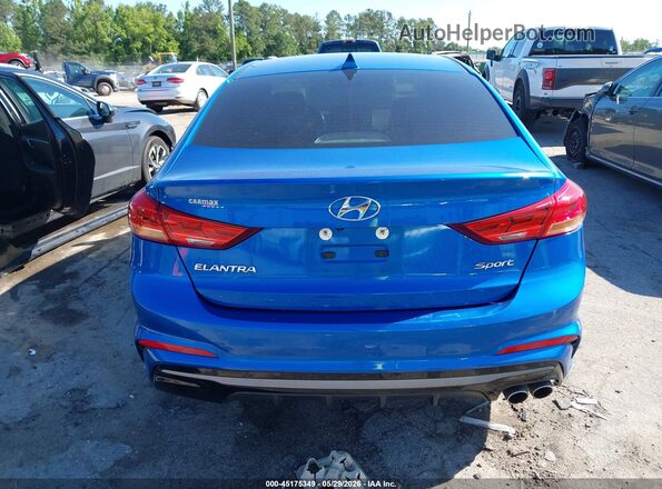 KMHD04LB2HU332446 2017 HYUNDAI ELANTRA Blue 