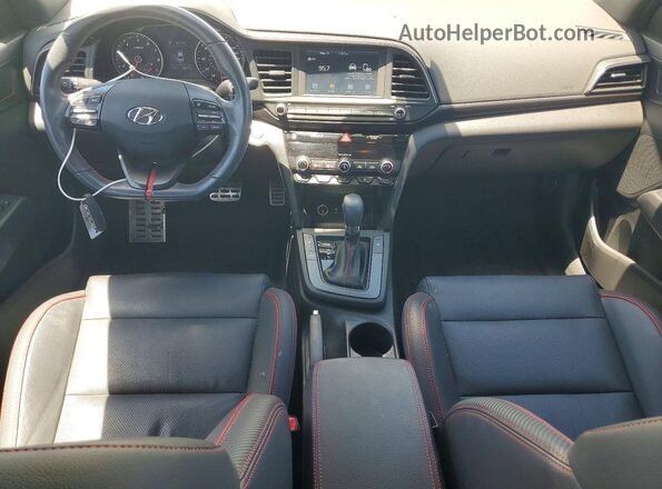 KMHD04LB2LU056357 2020 HYUNDAI ELANTRA White Widok deski rozdzielczej