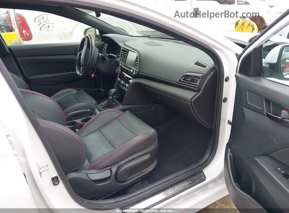 KMHD04LB4KU861310 2019 HYUNDAI ELANTRA White 