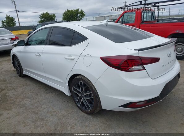 KMHD04LB4KU861310 2019 HYUNDAI ELANTRA White 