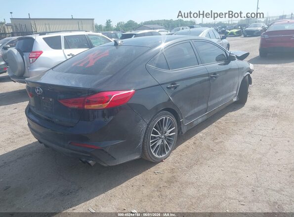 KMHD04LB5JU519038 2018 HYUNDAI ELANTRA Black Trasero derecho