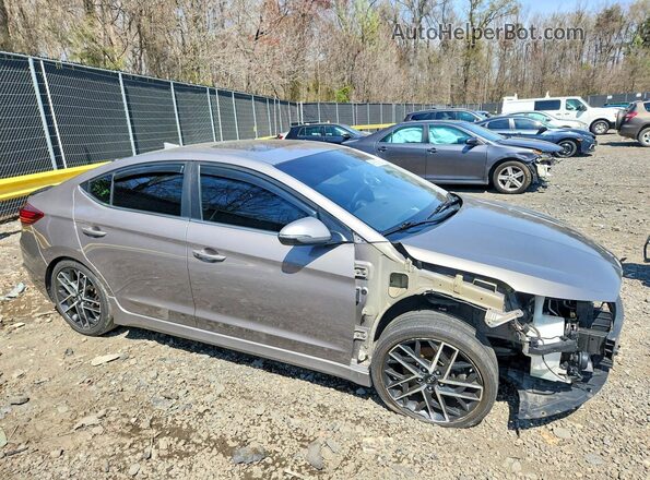 KMHD04LB6LU070584 2020 HYUNDAI ELANTRA Серый Передняя правая четверть