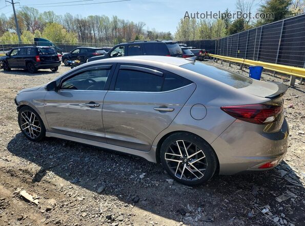 KMHD04LB6LU070584 2020 HYUNDAI ELANTRA Серый Задняя левая четверть