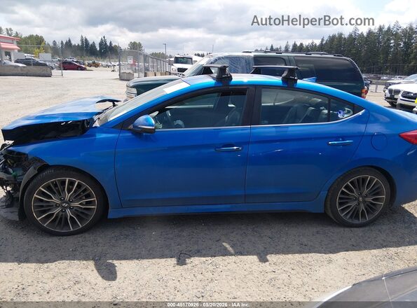 KMHD04LB7JU451826 2018 HYUNDAI ELANTRA Синий 