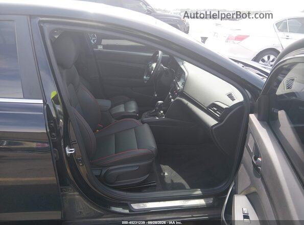 KMHD04LB7LU020678 2020 HYUNDAI ELANTRA Black Սալոնի դիմացի տեսք