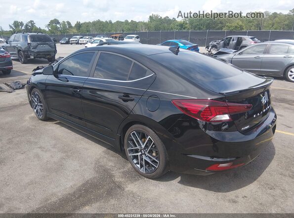 KMHD04LB7LU020678 2020 HYUNDAI ELANTRA Black Հետևի ձախ