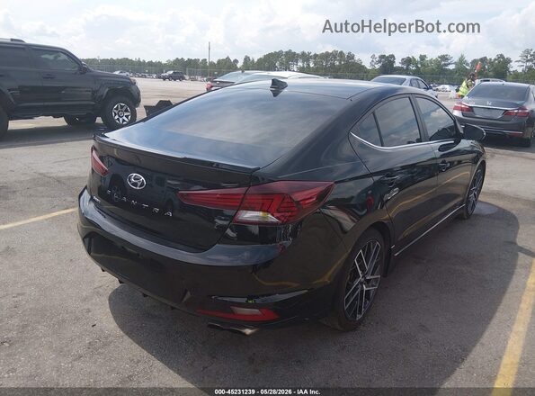 KMHD04LB7LU020678 2020 HYUNDAI ELANTRA Black Հետևի աջ