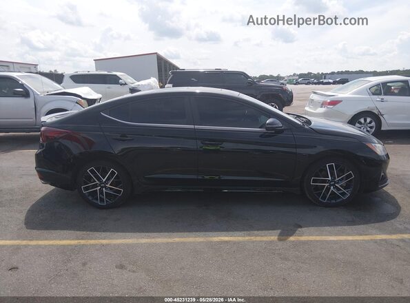 KMHD04LB7LU020678 2020 HYUNDAI ELANTRA Black Սալոնի հետևի տեսք