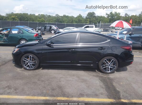 KMHD04LB7LU020678 2020 HYUNDAI ELANTRA Black Սալոնի 360 աստիճան տեսք