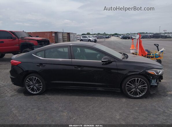 KMHD04LB8JU724403 2018 HYUNDAI ELANTRA Black Панорамний вид салону 360°