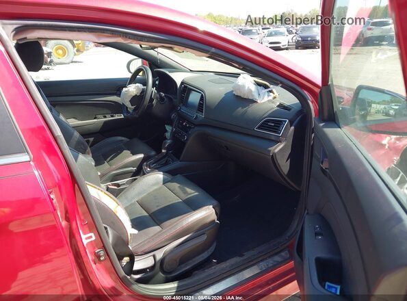 KMHD04LBXJU477160 2018 HYUNDAI ELANTRA Red Вид салону спереду