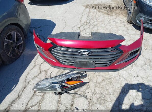 KMHD04LBXJU477160 2018 HYUNDAI ELANTRA Red Вид щитка приладів