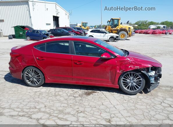 KMHD04LBXJU477160 2018 HYUNDAI ELANTRA Red Панорамний вид салону 360°
