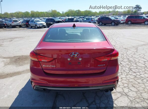 KMHD04LBXJU477160 2018 HYUNDAI ELANTRA Red 