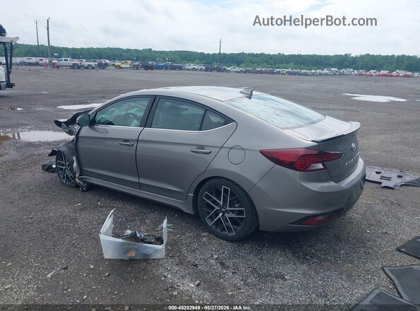 KMHD04LBXLU084441 2020 HYUNDAI ELANTRA Gray Հետևի ձախ