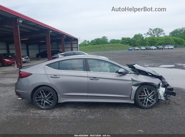 KMHD04LBXLU084441 2020 HYUNDAI ELANTRA Gray Սալոնի հետևի տեսք