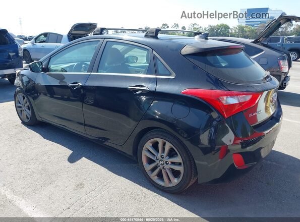 KMHD35LH4GU255210 2016 HYUNDAI ELANTRA GT Black Հետևի ձախ