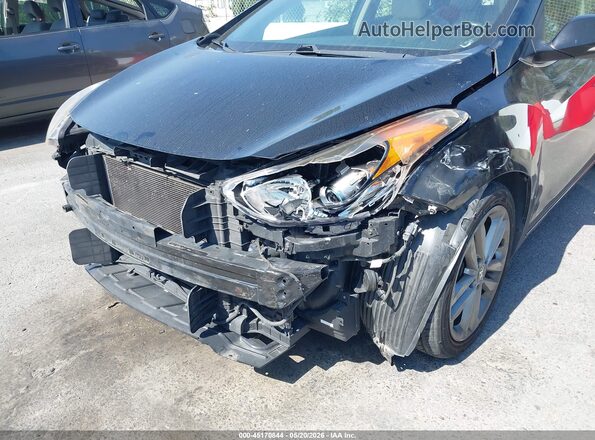 KMHD35LH4GU255210 2016 HYUNDAI ELANTRA GT Black Դիմացի տեսք