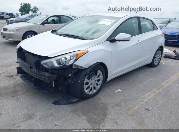 KMHD35LH5HU355060 2017 HYUNDAI ELANTRA GT Белый Передняя левая четверть