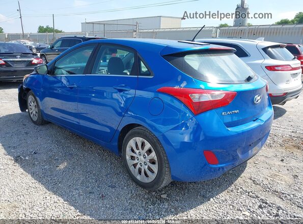 KMHD35LH5HU375504 2017 HYUNDAI ELANTRA GT Blue Հետևի ձախ