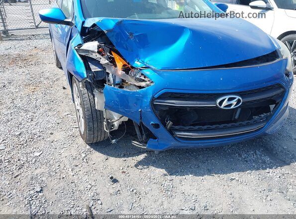 KMHD35LH5HU375504 2017 HYUNDAI ELANTRA GT Blue Դիմացի տեսք