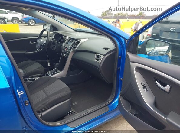 KMHD35LHXHU361730 2017 HYUNDAI ELANTRA GT Blue წინა სალონის ხედი