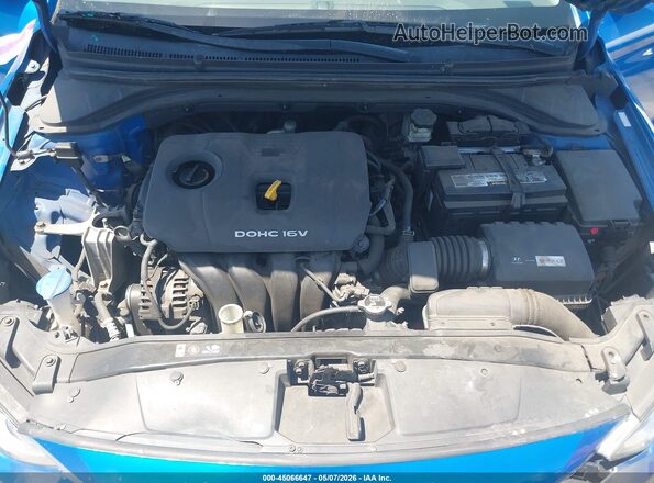 KMHD74LF0HU112236 2017 HYUNDAI ELANTRA Blue უკანა ხედი