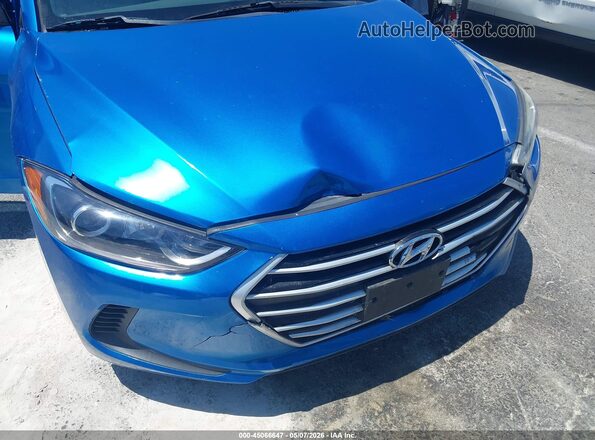 KMHD74LF0HU112236 2017 HYUNDAI ELANTRA Blue წინა ხედი