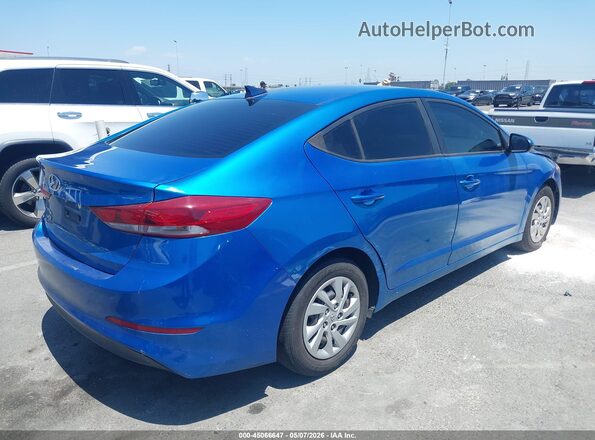 KMHD74LF0HU112236 2017 HYUNDAI ELANTRA Blue უკანა მარჯვენა