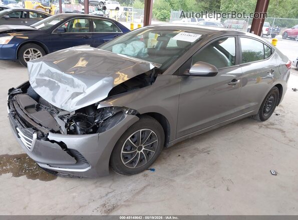 KMHD74LF0JU477537 2018 HYUNDAI ELANTRA Gray Передня ліва чверть