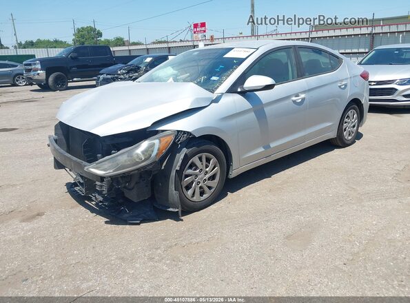 KMHD74LF1HU083085 2017 HYUNDAI ELANTRA Silver Front left
