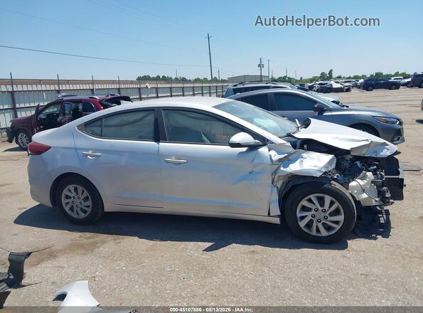 KMHD74LF1HU083085 2017 HYUNDAI ELANTRA Silver Rear interior view