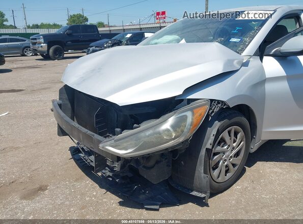 KMHD74LF1HU083085 2017 HYUNDAI ELANTRA Silver Front view