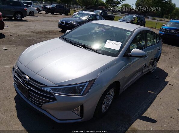 KMHD74LF1LU057790 2020 HYUNDAI ELANTRA Silver Vista tres cuartos delantera izquierda