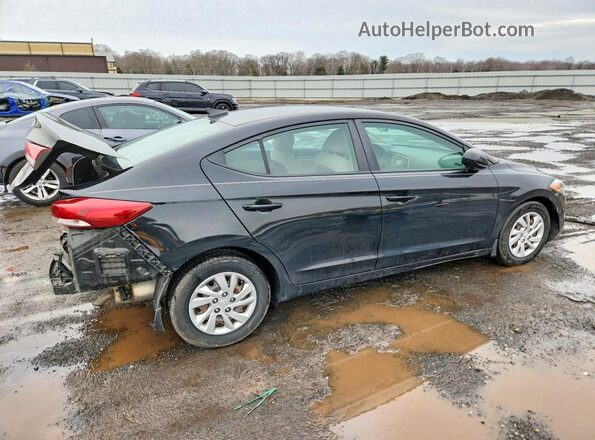 KMHD74LF3HU431744 2017 HYUNDAI ELANTRA Black Tył prawy