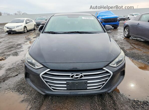 KMHD74LF3HU431744 2017 HYUNDAI ELANTRA Black Widok z przodu