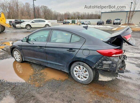 KMHD74LF3HU431744 2017 HYUNDAI ELANTRA Black Tył lewy