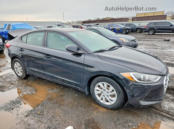 KMHD74LF3HU431744 2017 HYUNDAI ELANTRA Black Przód prawy